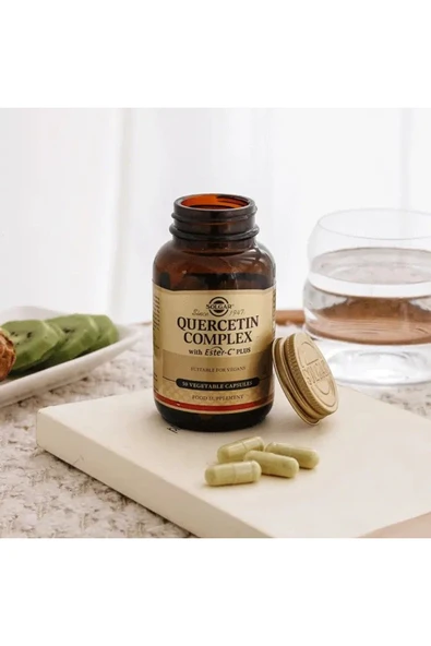 Solgar Quercetin Complex with Ester-C Plus 50 Tablet - Resim 3