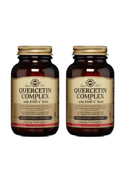 Solgar Quercetin Complex With Ester-c Plus 50 Kapsül 2 Adet ürün görseli 1