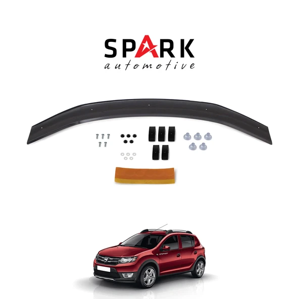 Dacia Sandero 2012-2020 Yıl Aralığı Uyumlu Kaput Rüzgarlığı 3mm ürün görseli 1