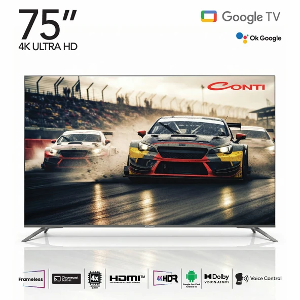 Conti CT75GT300U 75 4K UHD Frameless Google Tv ürün görseli 1
