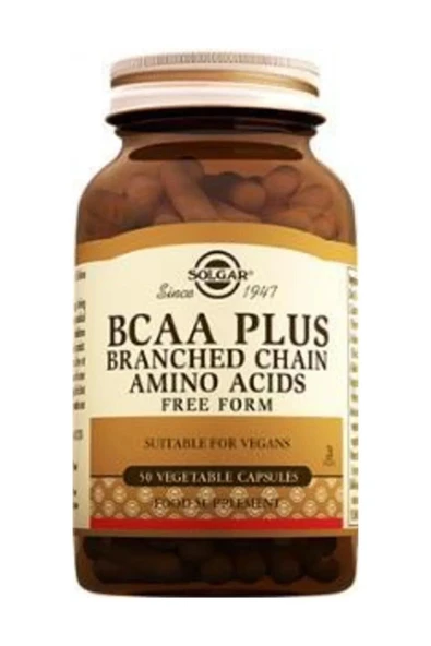 Solgar BCAA Plus 50 Vegetable Capsules ürün görseli 1