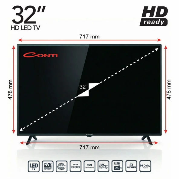 Conti CT32LE300H 32 HD Tv - Resim 3