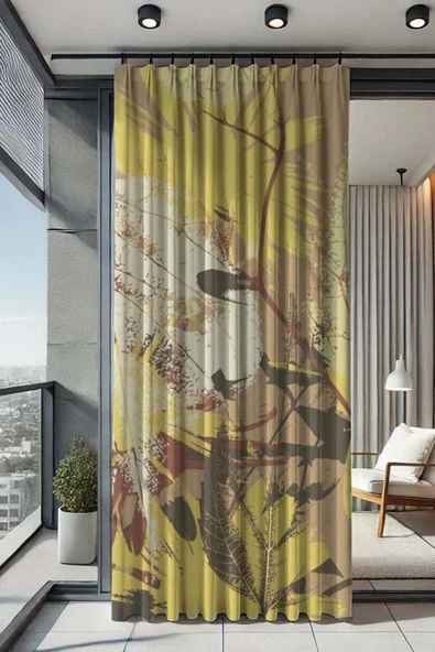 sizenelazım Su Geçirmez Desenli Oxford Balkon Perdesi Güneşlik ve Yağmurluk Renk ve 200 cm Boy Ölçü Seçenekli ürün görseli 1