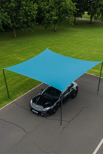 size ne lazım Su Geçirmez Araba Gölgelik Güneşlik Tentesi Oxford Kumaş 280cmx400cm Ebat ürün görseli 1