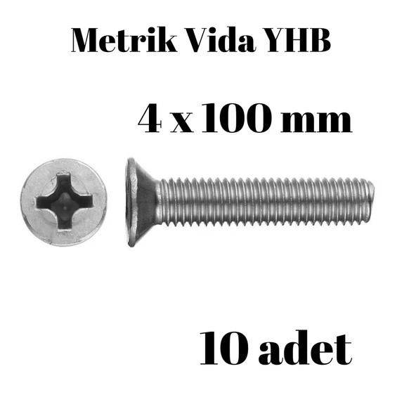 Metrik Vida Civata Yhb 4x100 10'lü Paket ürün görseli 1