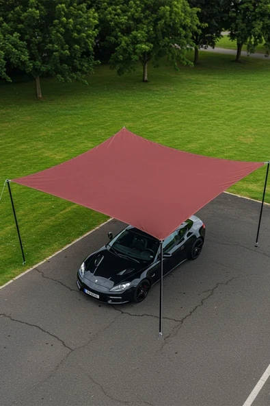 sizenelazım Su Geçirmez Araba Gölgelik Güneşlik Tentesi Oxford Kumaş 280cmx400cm Ebat ürün görseli 1