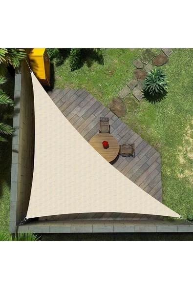 size ne lazım Sizenelazım Su Geçirmez Üçgen Gölgelik 3d Desenli Blackout Branda 3mtx3mtx4.25mt ürün görseli 1