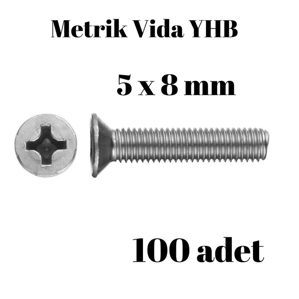 Metrik Vida Civata Yhb 5x8 100'lü Paket ürün görseli 1