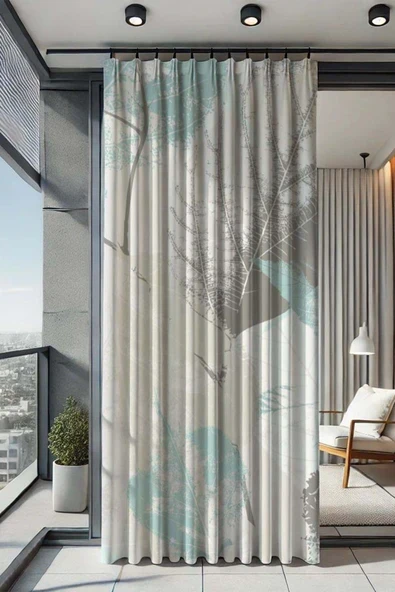 sizenelazım Su Geçirmez Desenli Oxford Balkon Perdesi Güneşlik ve Yağmurluk Renk ve 200 cm Boy Ölçü Seçenekli ürün görseli 1