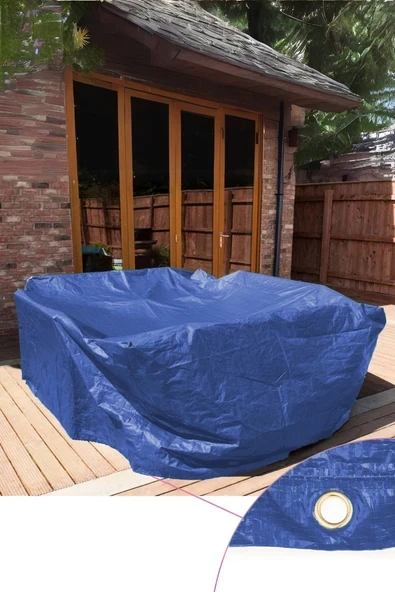 sizenelazım (2m x 3m x 1m) Mavi Bahçe Mobilya Koruma Örtüsü  Su Geçirmez Branda ürün görseli 1