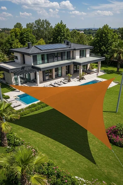 sizenelazım Yarasa Model Üçgen Gölgelik Tente 4mtx4mtx5.5mt ürün görseli 1