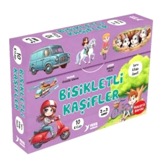 Yuva Bisikletli Kaşifler 2. ve 3.Sınıf Hikaye Seti 10Lu 64er syf ürün görseli 1