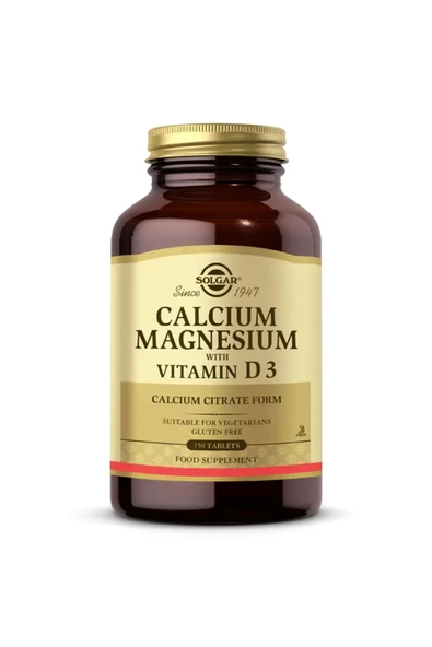 Solgar Calcium Magnesium Vitamin D3 150 Tablet ürün görseli 1