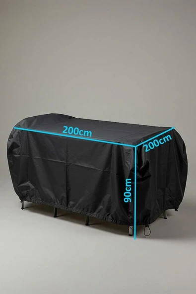size ne lazım Paraşüt Kumaş Su Güneş Geçirmez Kolay Kullanım Hafif Bahçe Mobilya Koruma Kılıfı 200cmx200cmx90cm ürün görseli 1