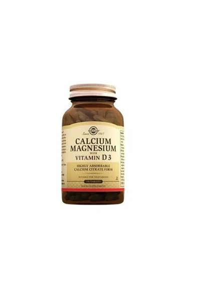 Solgar Calcium Magnesium Vitamin D3 150 Tablet ürün görseli 1