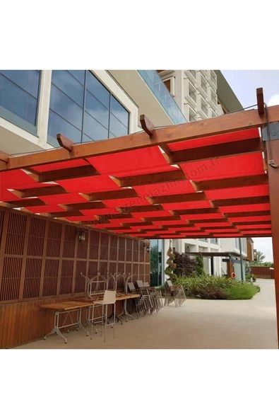 size ne lazım 50cm x 3m Kiremit Su Geçirmez Dekoratif Gölgelik Battı Çıktı ürün görseli 1