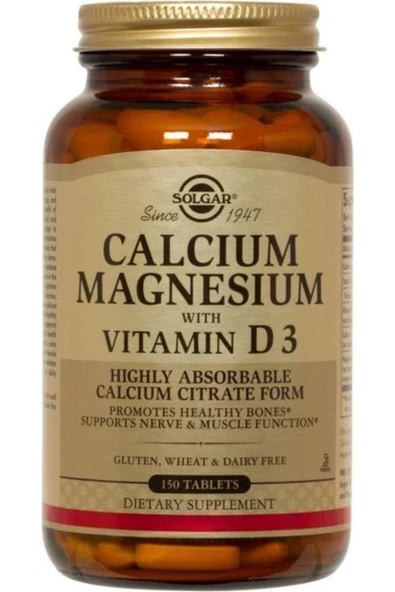 Solgar Calcıum Magnesıum Wıth Vıt.d3 150 ürün görseli 1