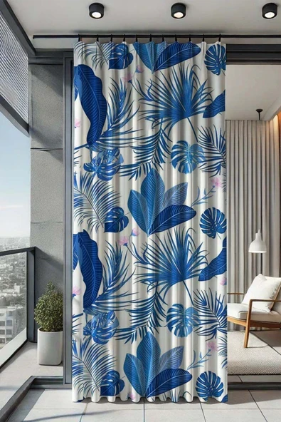 sizenelazım Su Geçirmez Desenli Oxford Balkon Perdesi Güneşlik ve Yağmurluk Renk ve 250 cm Boy Ölçü Seçenekli ürün görseli 1
