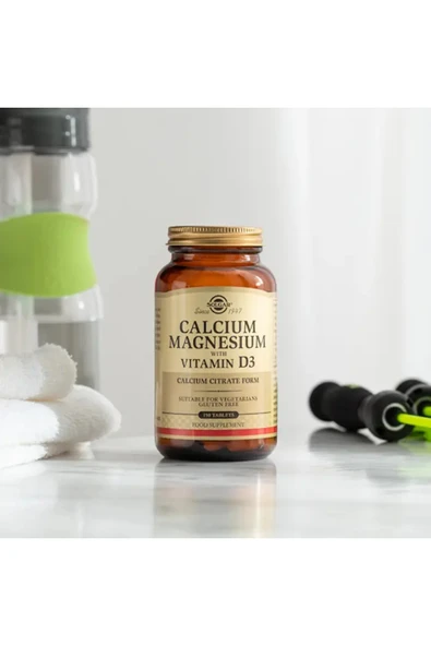 Solgar Calcium Magnesium Vitamin D3 150 Tablet - Resim 2