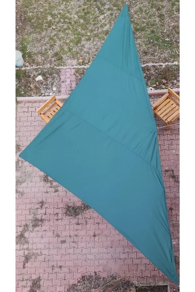 size ne lazım Yeşil Üçgen Gölgelik Oxford Kumaş 190gr M² 3 X 3 X 4.25 M ürün görseli 1