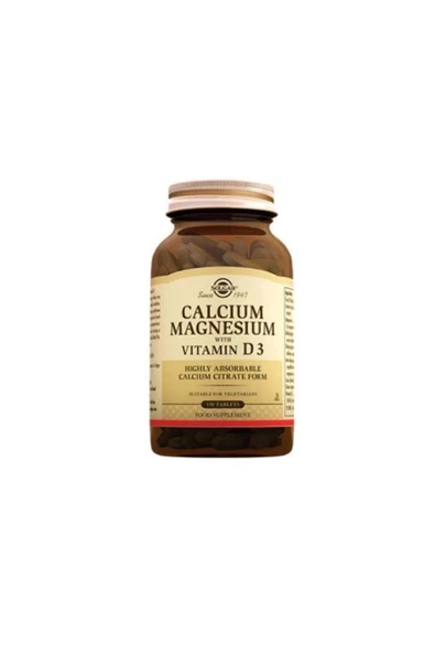 Solgar Calcium Magnesium With Vitamin D3 150 Table ürün görseli 1
