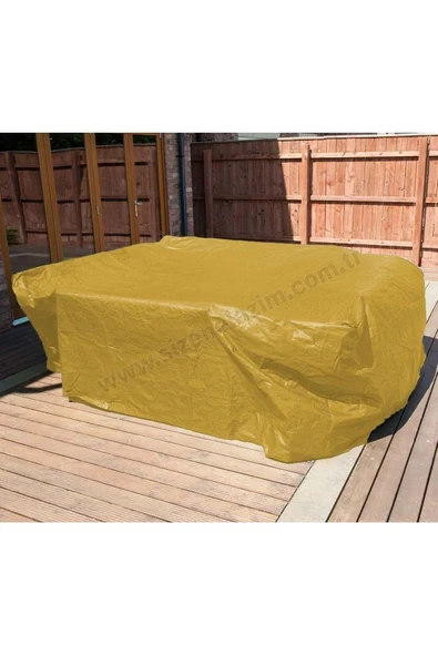 size ne lazım (1m x 2.5m x 1m) Sarı Bahçe Mobilyası Koruma Kılıfı Su Geçirmez ürün görseli 1