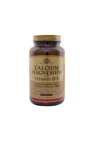 Solgar Calcium Magnesium Vit D3 150 Tablet ürün görseli 1