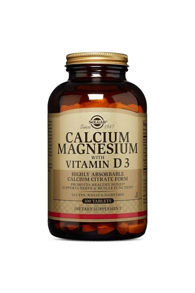 Solgar Calcium Magnesium Vitamin D3 150 Tablet - - Resim 2