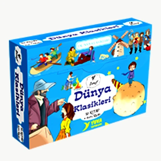 Yuva Dünya Klasikleri 4.Sınıf Hikaye Seti 10Lu 80er syf ürün görseli 1