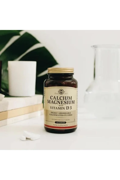 Solgar Calcium Magnesium Vitamin D3 150 Tablet - Resim 2