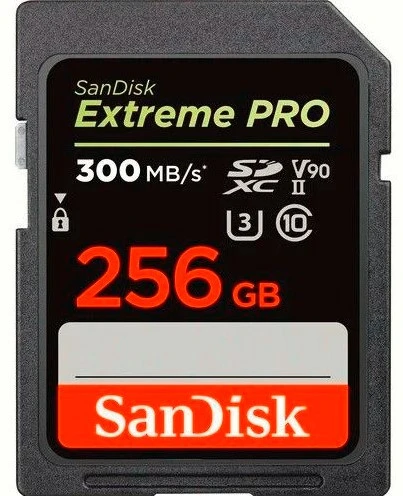 SanDisk 256GB Extreme PRO UHS-II SDXC V90 300MB/s ürün görseli 1