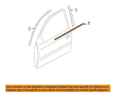 Hyundai Accent Blue 2011-2019 Cam Sıyırıcı Ön Kapı Dış Sol (Oem No: 82210-1R000) ürün görseli 1