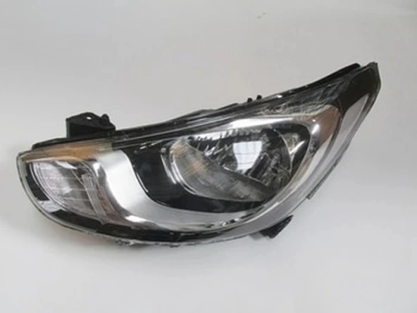 Hyundai Accent Blue 2011-2014 Far Lambası Sol Elektrikli - Motorlu - Beyaz Reflektörlü Ledsiz H4 (8 Pin ) (Adet) (Oem No ürün görseli 1