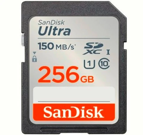 SanDisk 256GB Ultra SDXC UHS-I Memory Card 150MB/s SD Card ürün görseli 1