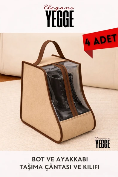 YEGGE 4 ADET Bot Ayakkabı Saklama Çantası - Ayakkabı Hurcu Bot ve Ayakkabı Düzenleyici Ayakkabı Organizer ürün görseli 1