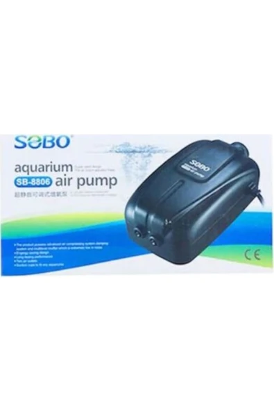 Sobo SB-8806 Çift Çıkışlı Hava Motoru 4W 2x5 Lt/Min ürün görseli 1