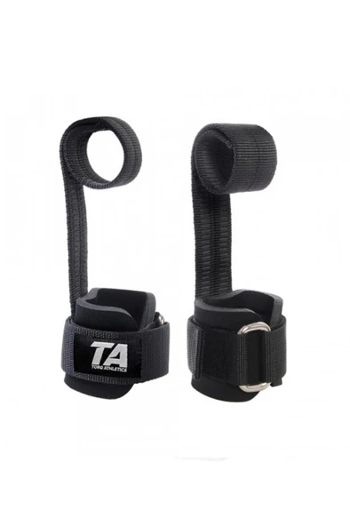 Torq Athletics Big Grip Pro Lifting Straps 2li Siyah ürün görseli 1
