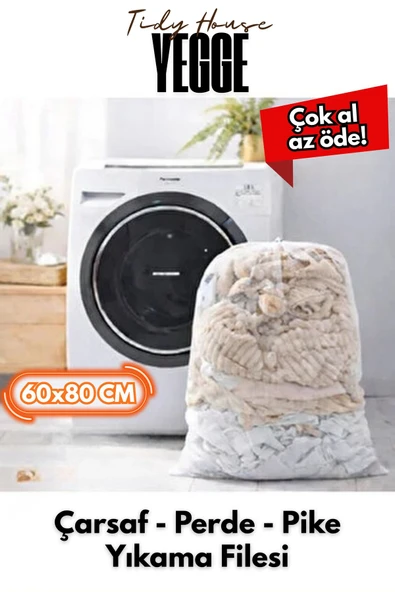 YEGGE Büyük Boy Lüks Dayanıklı 60x80 Perde Ve Çamaşır Yıkama Filesi ürün görseli 1