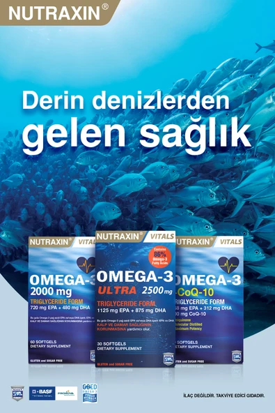Nutraxin Omega-3 2000 Mg 60 Kapsül - Resim 3