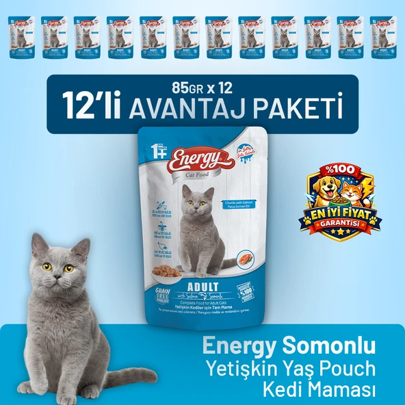 Somonlu Yetişkin Yaş Kedi Maması 85 g - 12 Adet ürün görseli 1