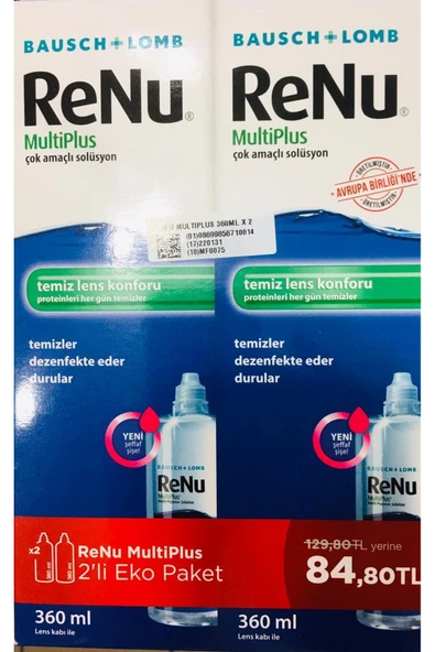 Renu Multiplus Lens Solüsyonu 360 Ml - İkili Kofre - Resim 2