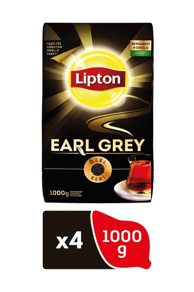 Lipton Earl Grey Dökme Çay 1000gr x 4 Paket ürün görseli 1