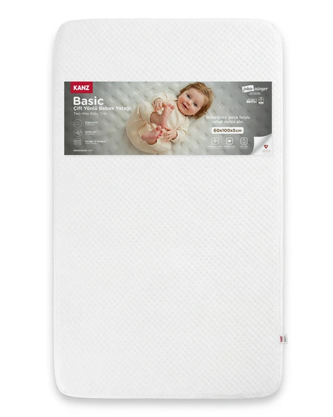 Kanz Basic Bebek Yatağı 60x100 cm 5 cm iç Yatak - Resim 5