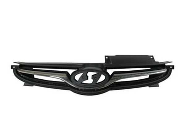 Hyundai Elantra 2014-2015 Ön Panjur Siyah Nikelaj - Kaplamalı (Logosuz) (Fpı) (Adet) (Oem No:863503X700) ürün görseli 1