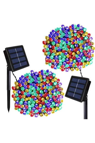 Norino Solar Güneş Enerjili Dış Bahçe 8 Modlu 10 metre 120 led dekoratif Aydınlatma ürün görseli 1