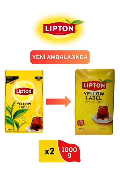 Lipton Yellow Label Dökme Çay 1000 gr X 2 Adet ürün görseli 1