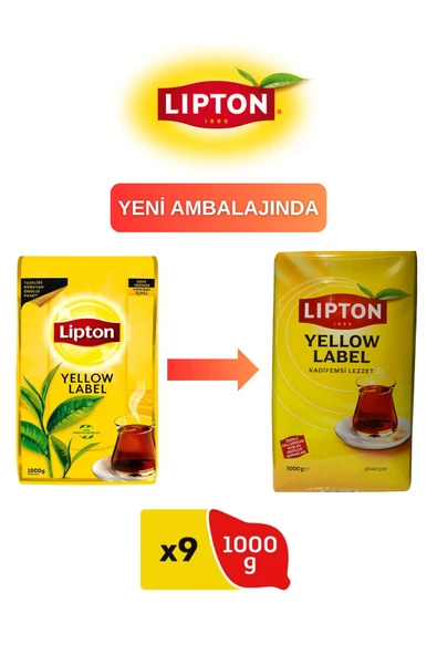 Lipton Yellow Label Çay 1000 Gr (9 Adet) ürün görseli 1