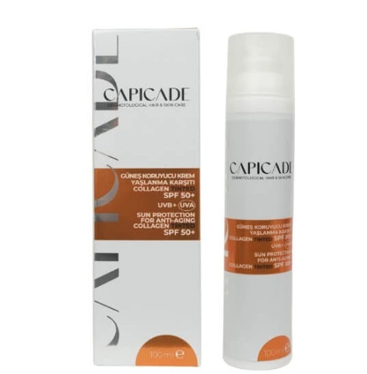 Capicade Güneş Koruyucu Krem Collagen Tinted Spf 50+ 100 ml ürün görseli 1