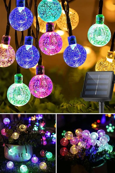 Norino sonx 10 Metre 50 Top Güneş Enerjili Solar Led Işık Dekoratif Rgb ürün görseli 1