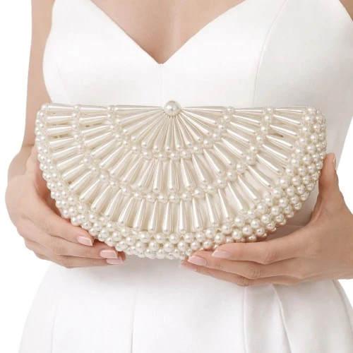 Norino Clutch Pearly - Resim 4